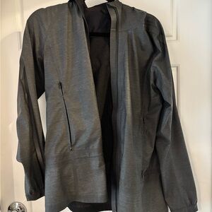 lululemon athletica gray rain Jacket